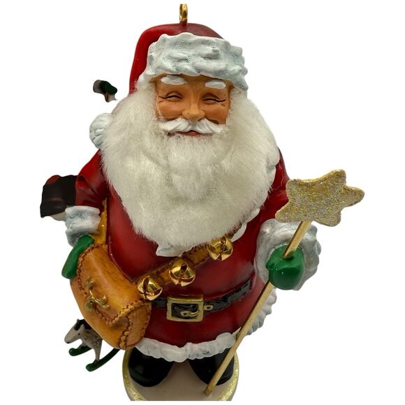 Vtg 2005 Hallmark Keepsake Santa Nutcracker Ornament Club Exclusive Gold Box 4" - Picture 14 of 16